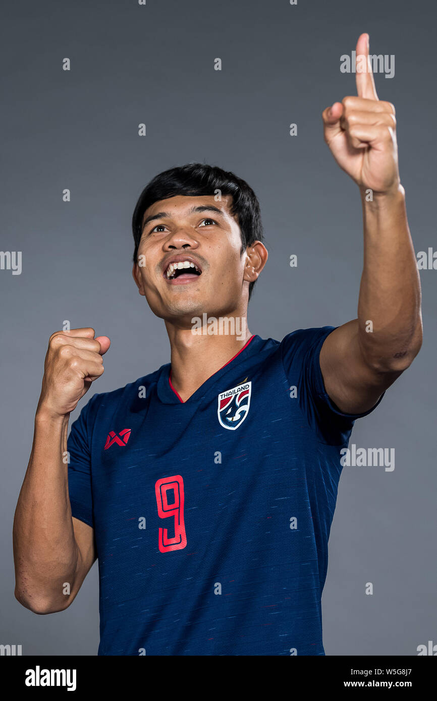 Portrait ofAdisak Kraisorn of Thailand national men's football team for