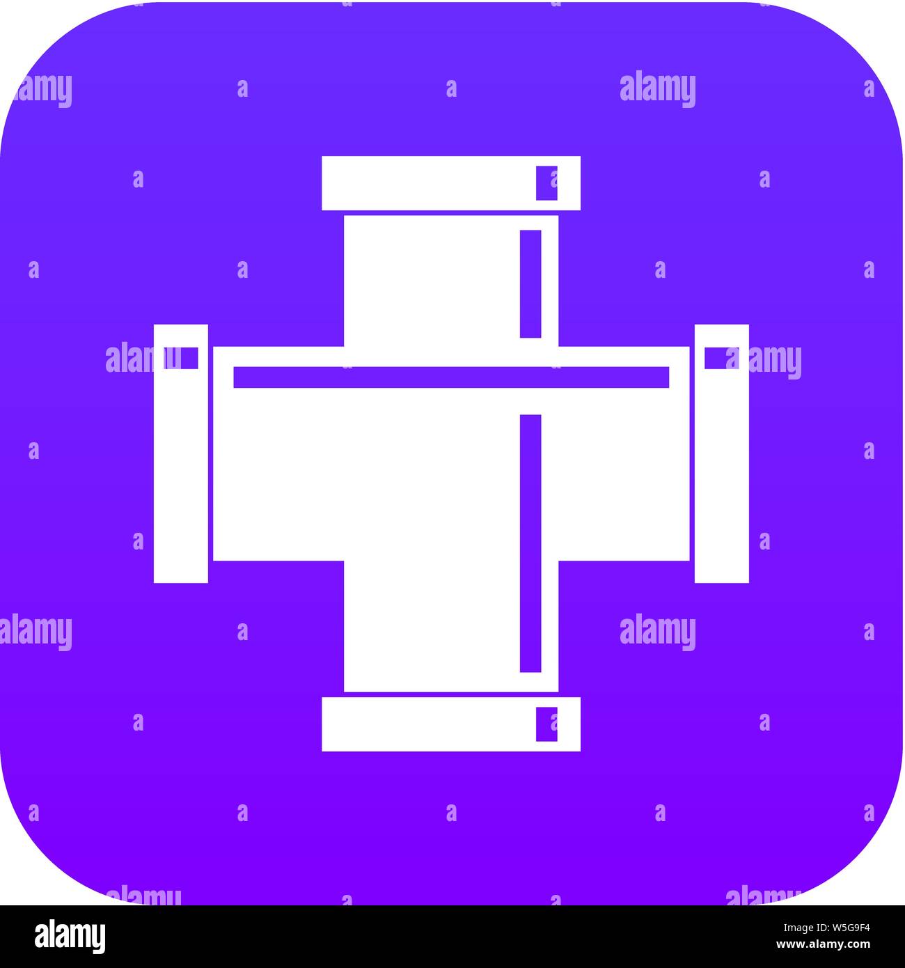 Black pipe fitting icon digital purple Stock Vector Image & Art - Alamy