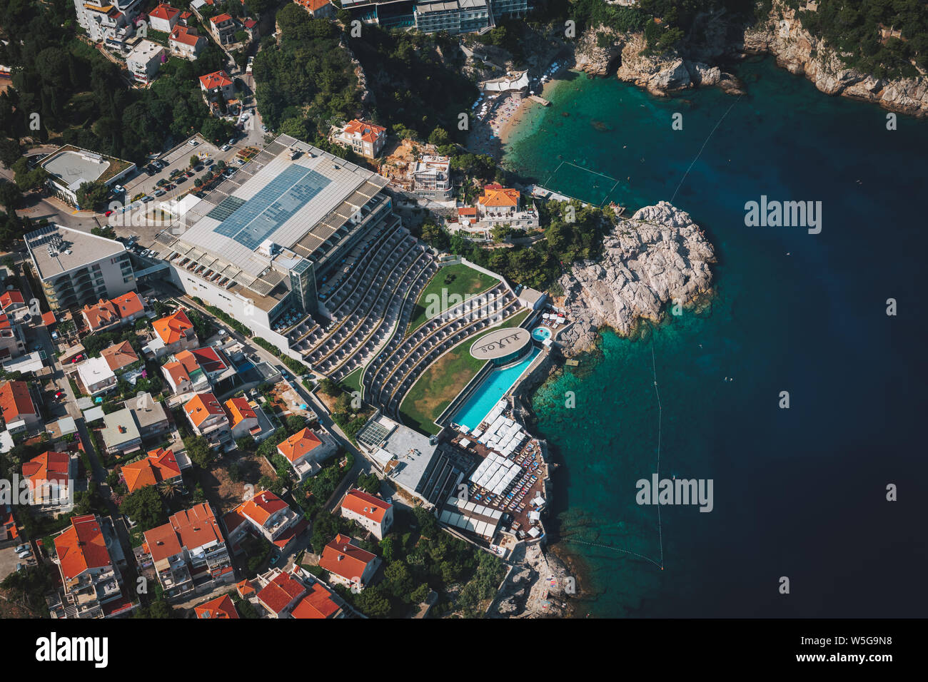 Aerial views of Dubrovnik, Croatia. Stock Photo