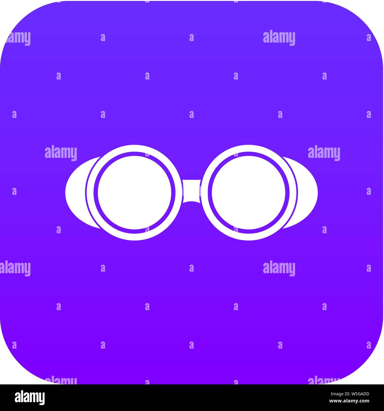 Welding glasses icon digital purple Stock Vector Image & Art - Alamy