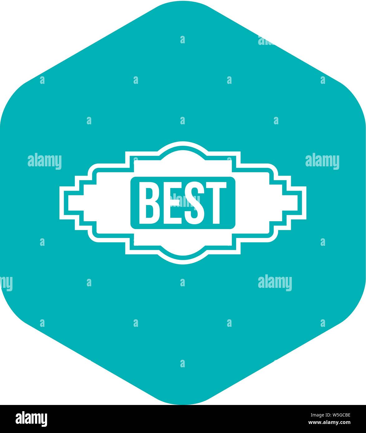 Best label icon, simple style Stock Vector Image & Art - Alamy