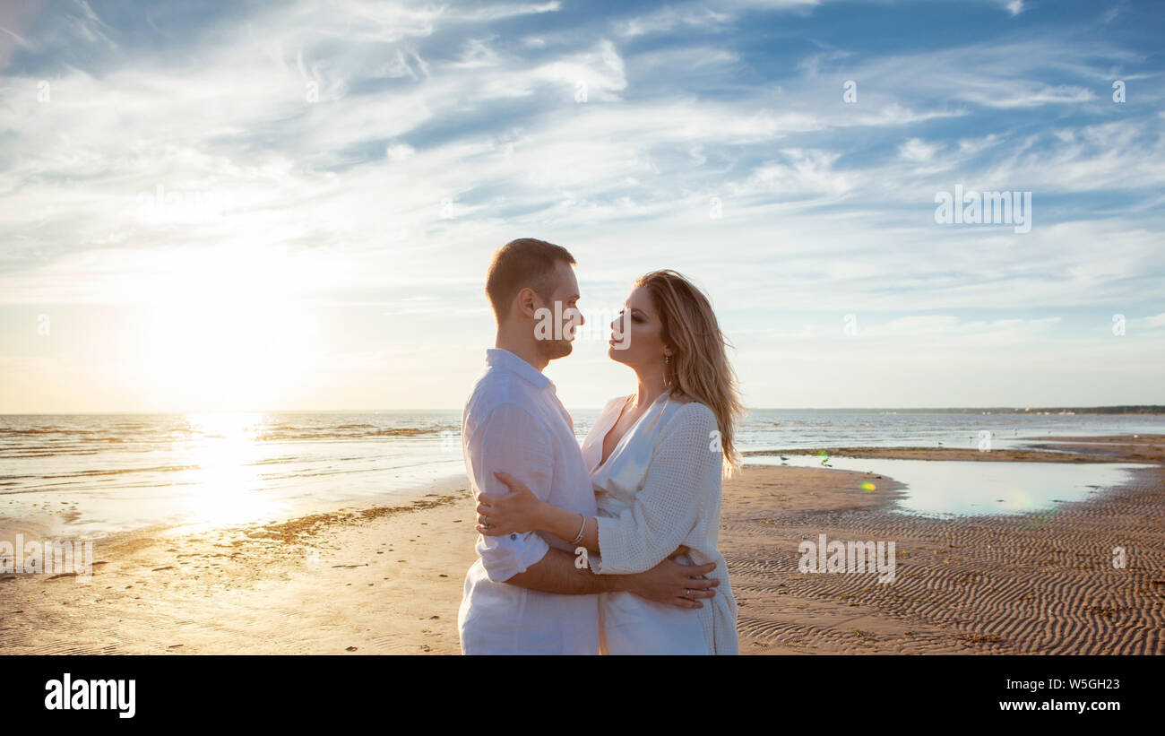 Sunset Beach Background Portrait