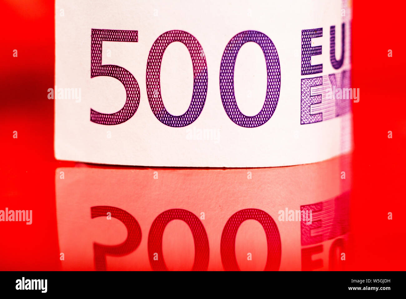 banknote different value of euros Stock Photo Alamy