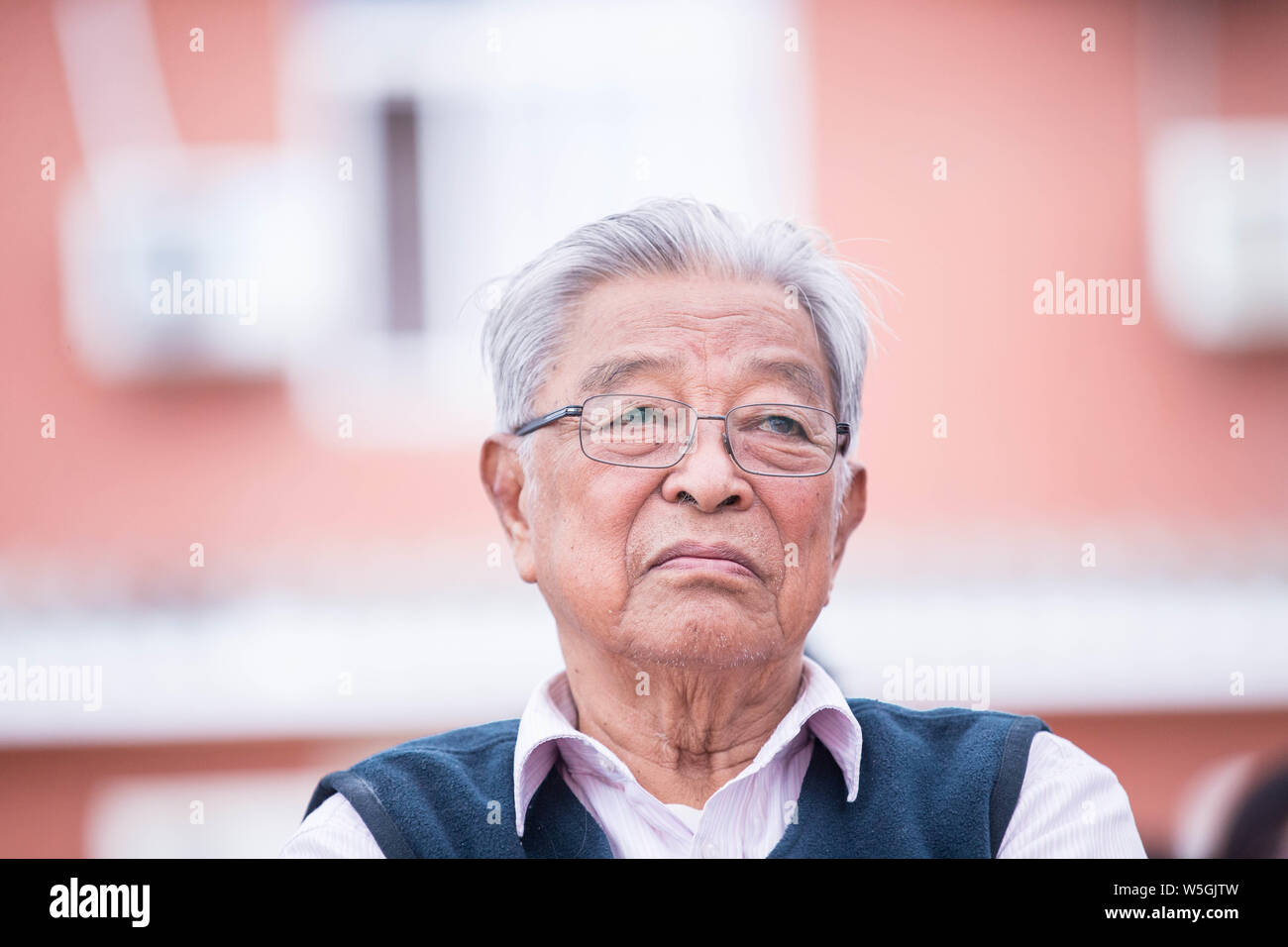 FILE--Chu Shijian, former chairman of Hongta Tobacco (group) Co., LTD and  founder of Chucheng Company, is pictured in Yuxi city, southwest China's Y  Stock Photo