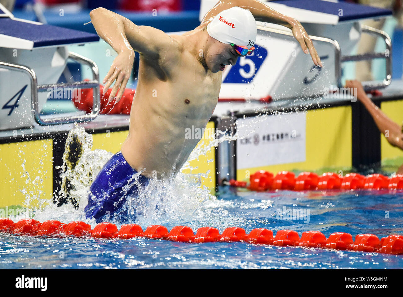 Chinese swimming Olympic champion Sun Yang attends the the award ...