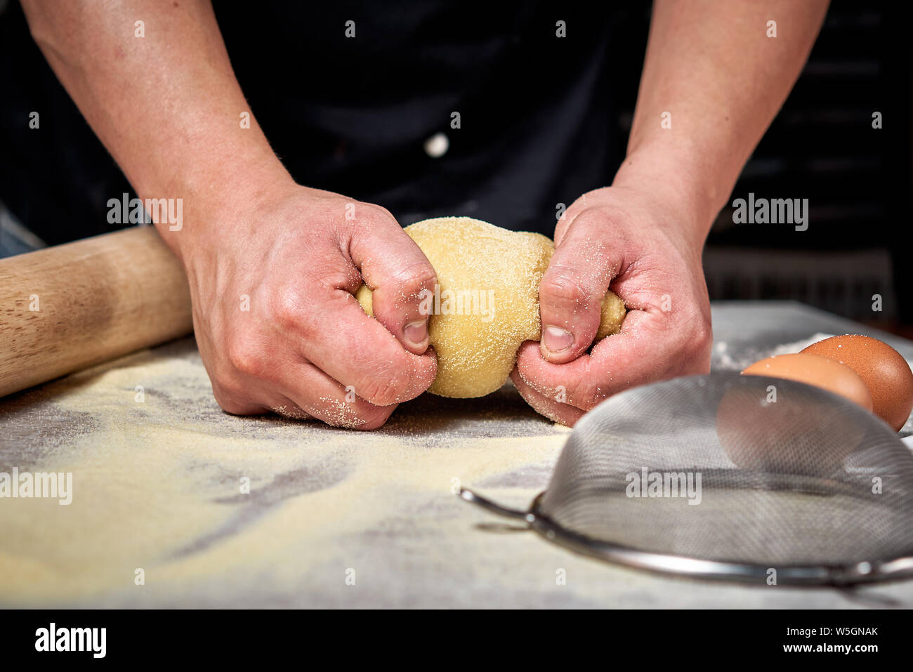 Pin on knead to get