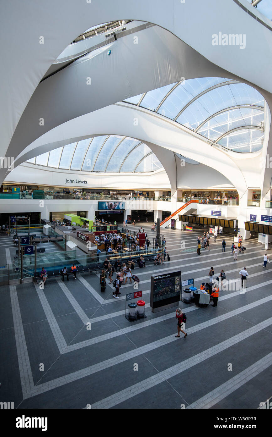 Interior of Birmingham New Street Train Station, West Midlands England UK Stock Photo