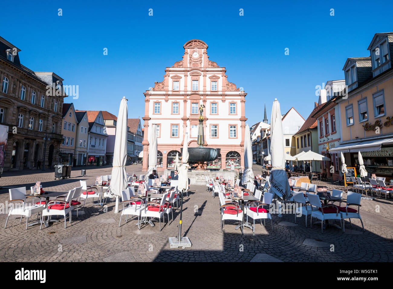 Old town of Speyer, Rhineland-Palatinate, Germany, Europe Stock Photo