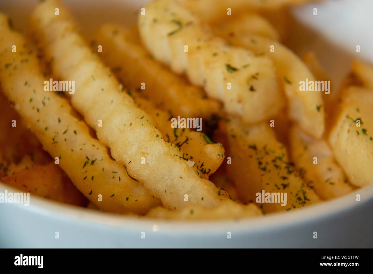 french fries and gravy. delicious fries Stock Photo Alamy