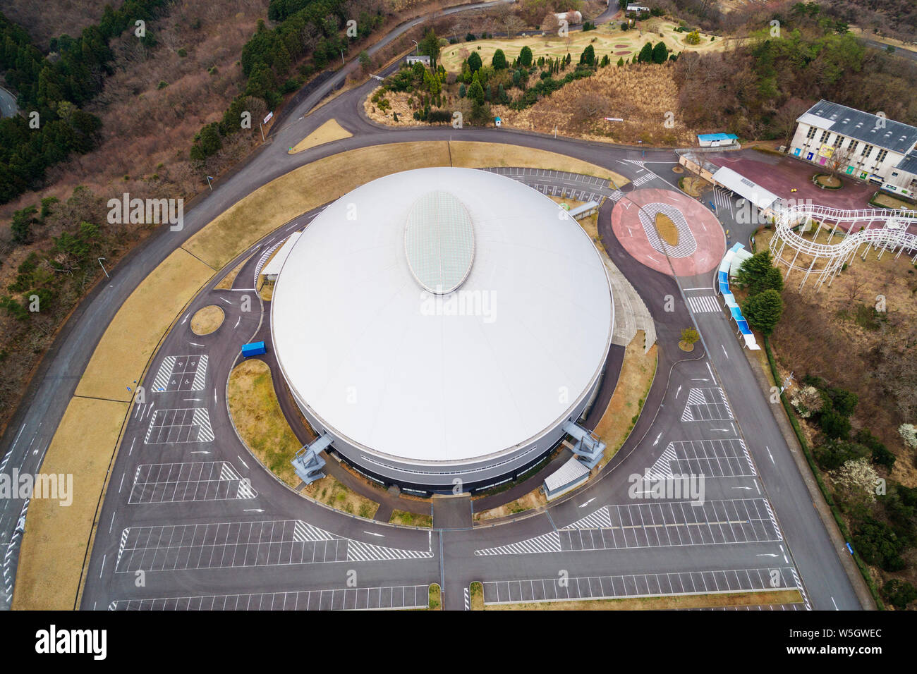 Izu Velodrome, Olympic 2020 venue, Izu Hanto, Shizuoka Prefecture, Honshu, Japan, Asia Stock Photo