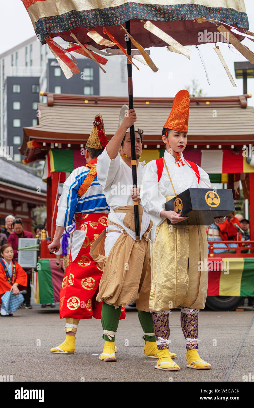 Hakucho White Swan (White Heron) festival, Sensoji Temple, Asakusa, Tokyo, Japan, Asia Stock Photo