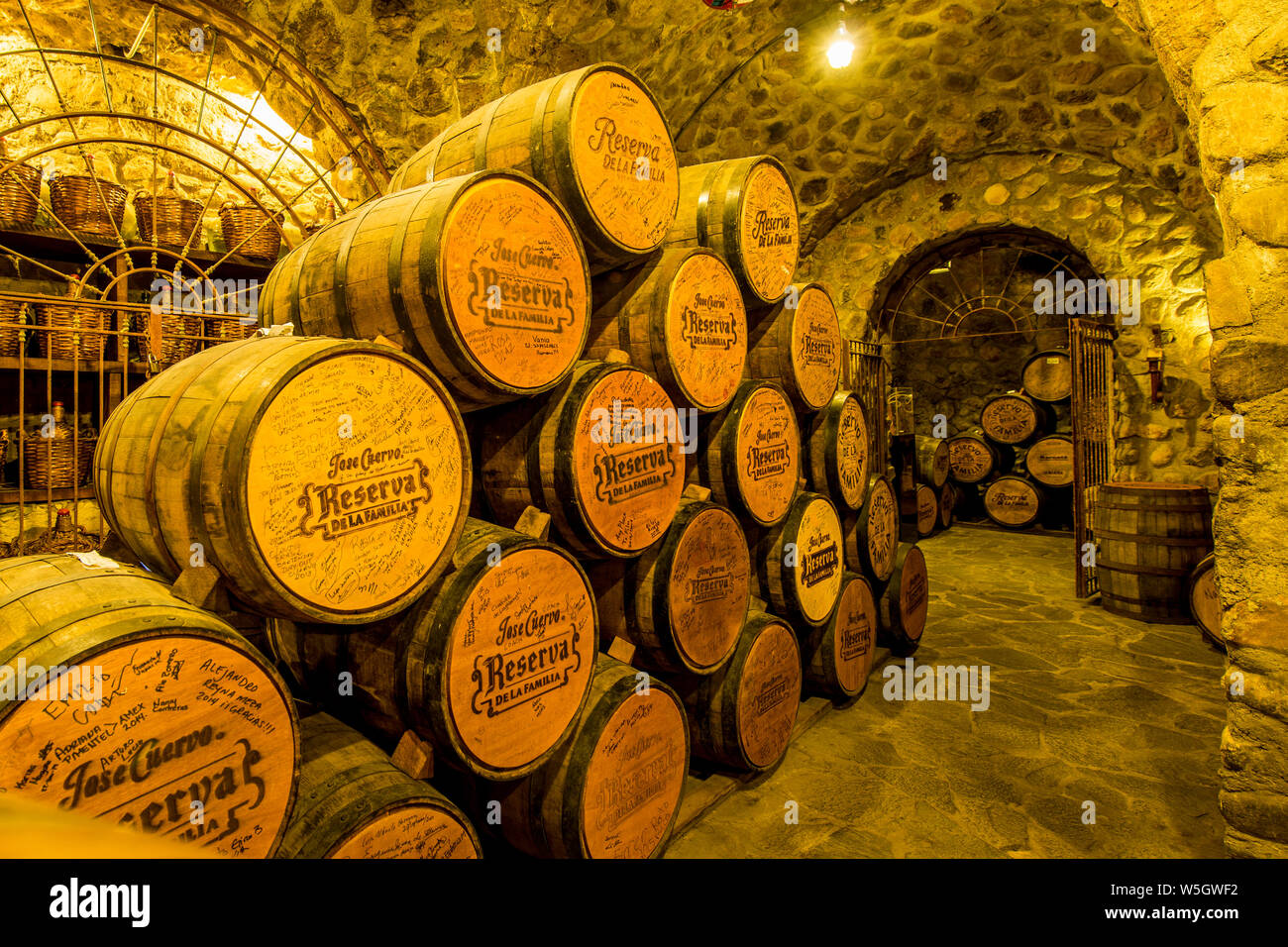 Jose Cuervo Tequila distillery cellar, Tequila, UNESCO World Heritage