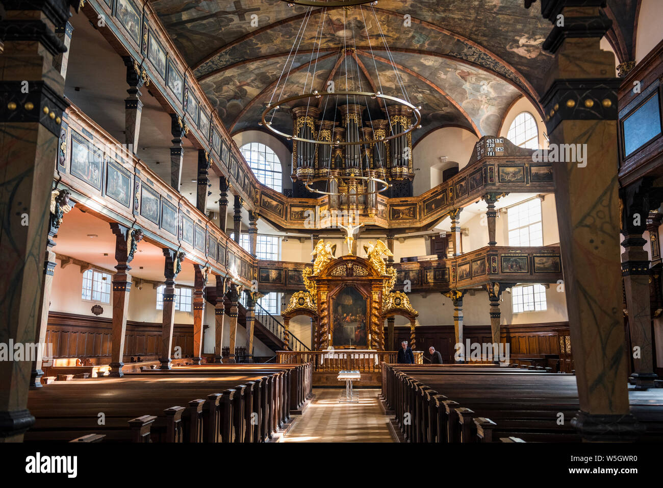 Interior of the Dreifaltigkeitskirche next to Speyer Cathedral, Speyer, Germany, Europe Stock Photo