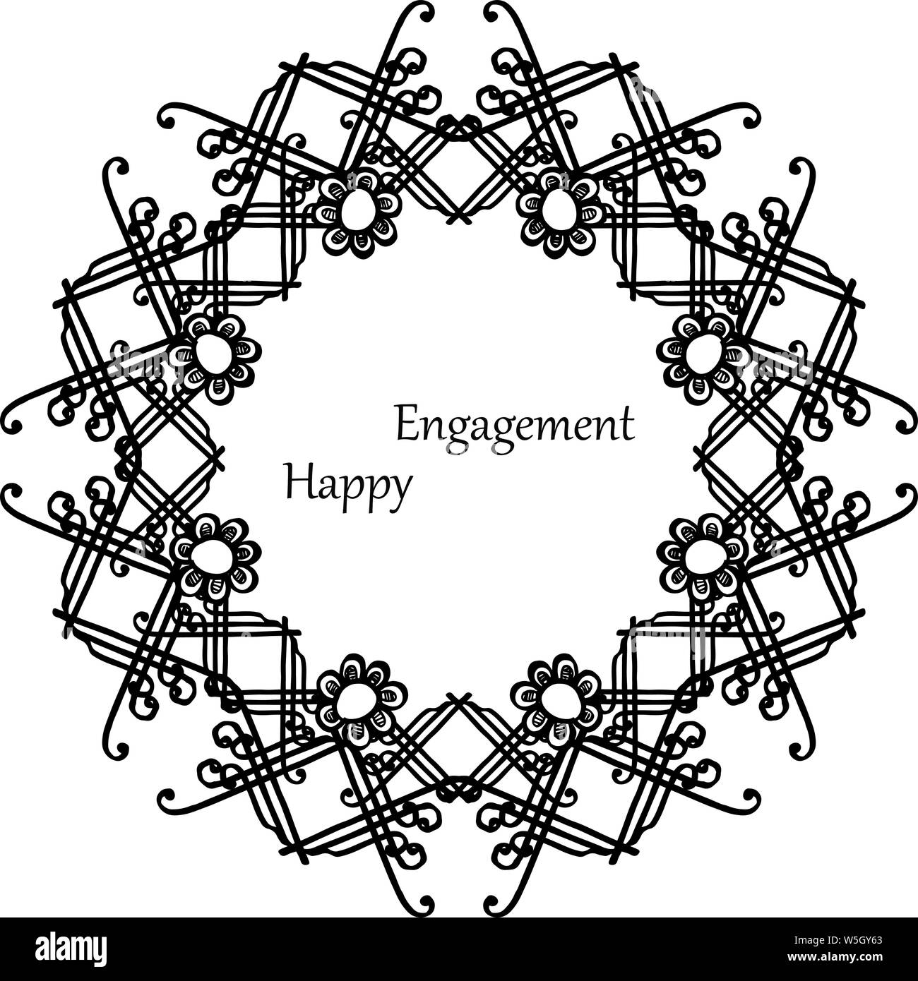 Crowd of flower, with texture of beauty frame, design ornament card ...