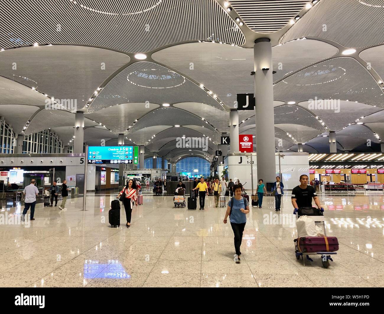 New ISTANBUL AIRPORT Interior View. Istanbul Airport (IGA) Is The New  International Airport Serving The City Of Istanbul. TURKEY. Stock Photo,  Picture and Royalty Free Image. Image 165686273.