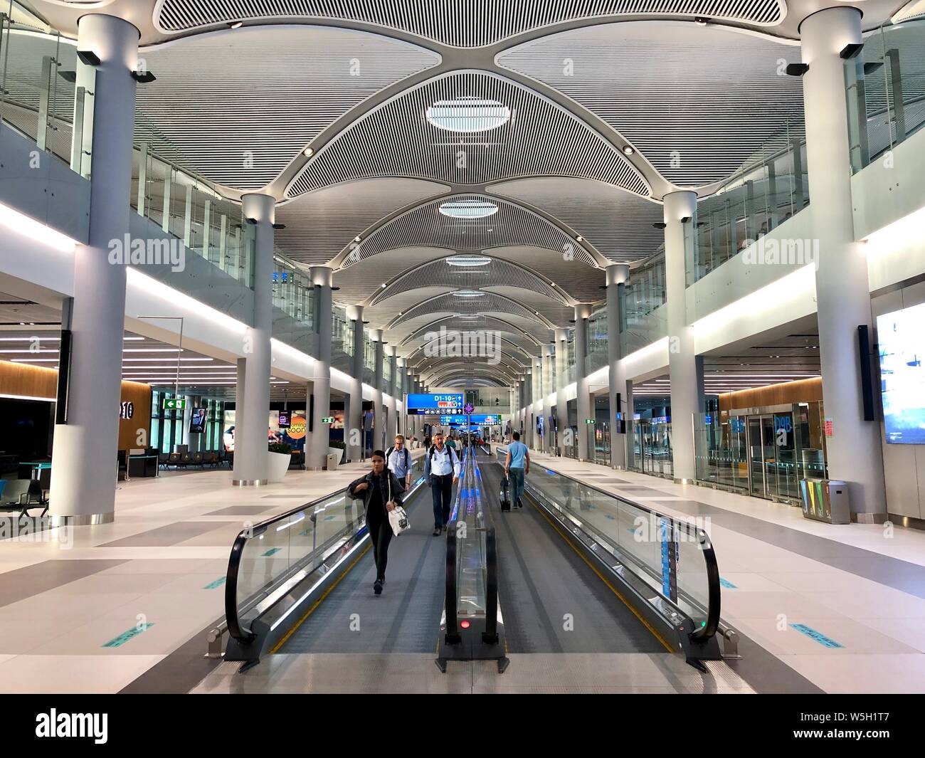 Interior view of the Istanbul new airport. New Istanbul Airport is the main  international airport located in Istanbul, Turkey Stock Photo - Alamy