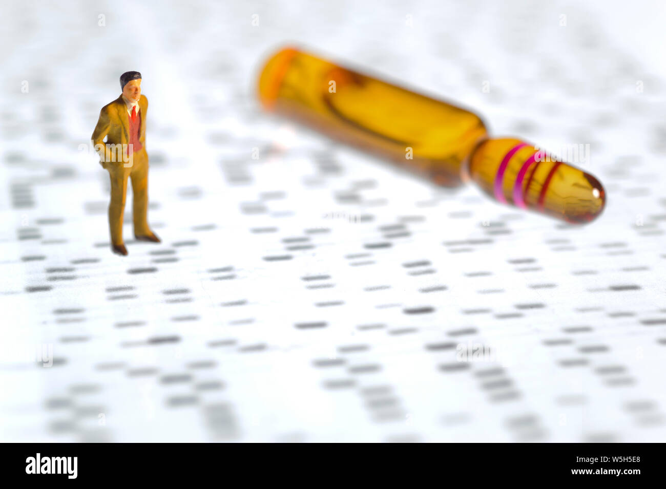 biological test with DNA sequence Stock Photo Alamy