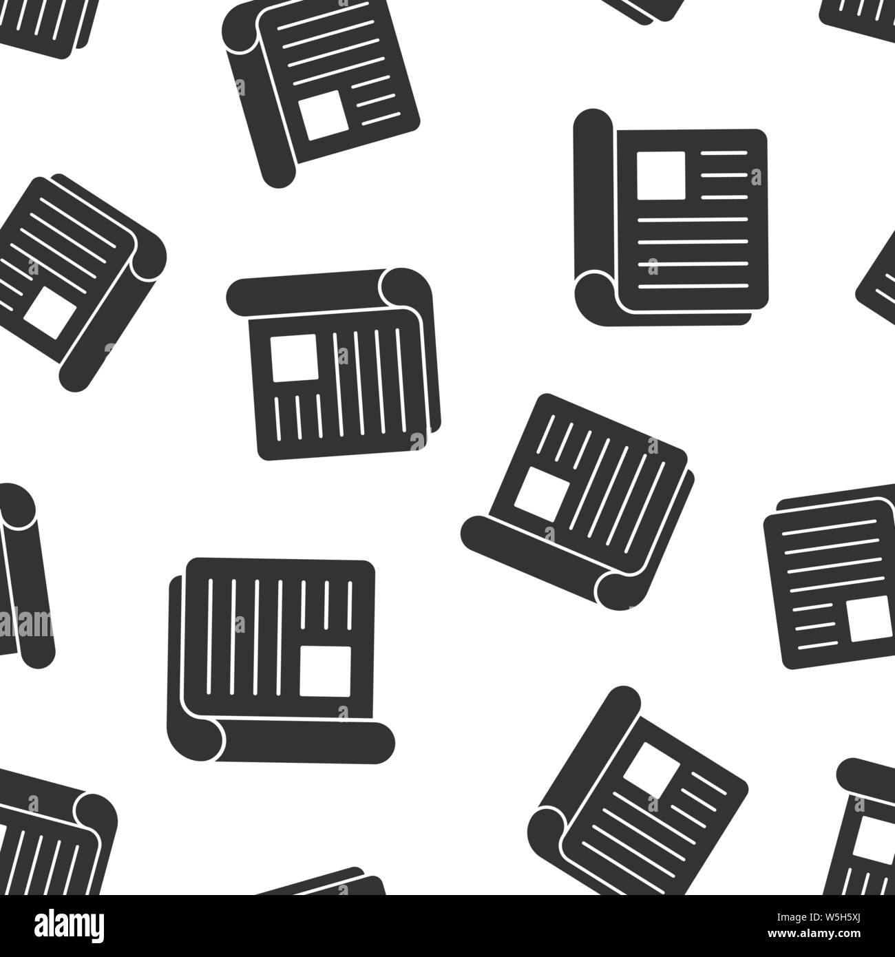 Magazine page icon seamless pattern background. News vector ...