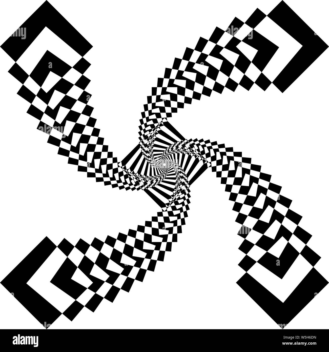 Clock dial kite like arabesque satelite  inspired strukture abstract cut art deco illustration on transparent background Stock Vector