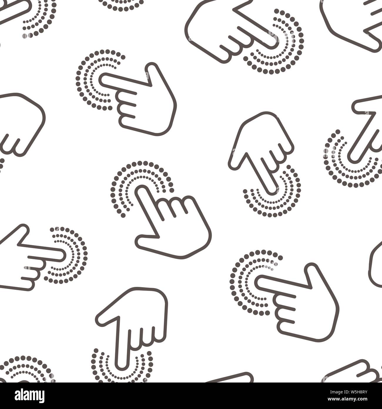 Click mouse icon seamless pattern background. Pointer vector ...