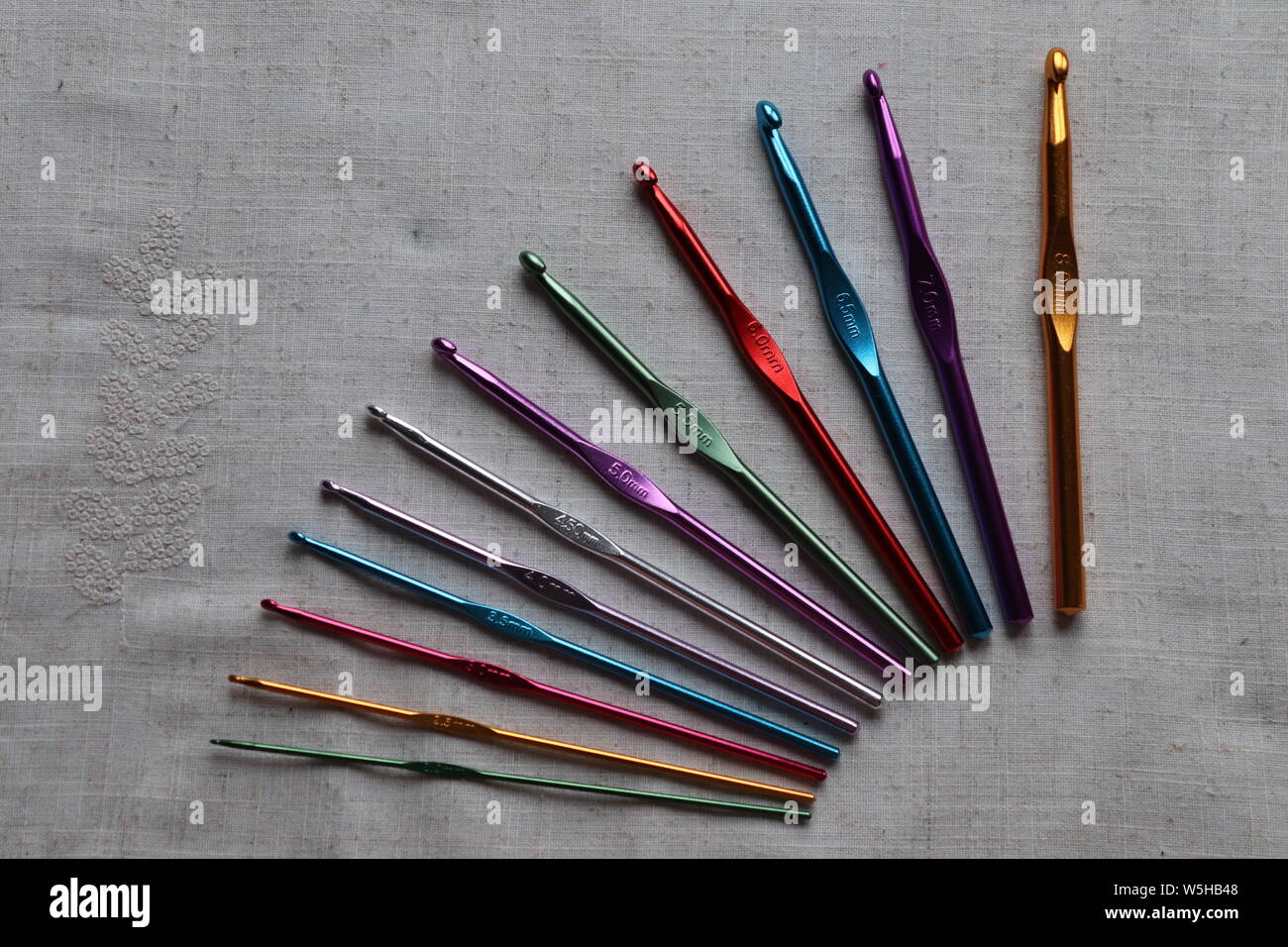 Crochet hook set hi-res stock photography and images - Alamy