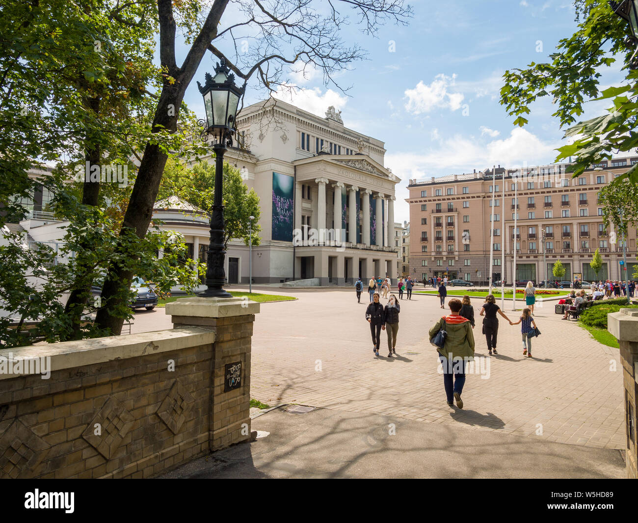 Latvian national opera place hi-res stock photography and images - Alamy
