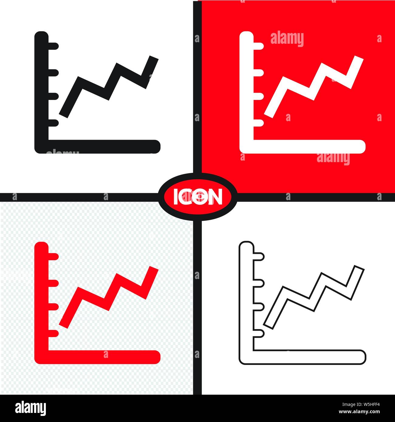 Graph chart icon Stock Vector Image & Art - Alamy