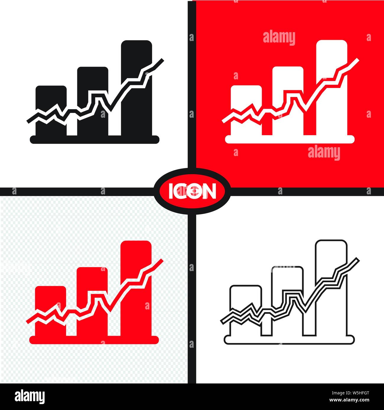 Graph chart icon Stock Vector Image & Art - Alamy