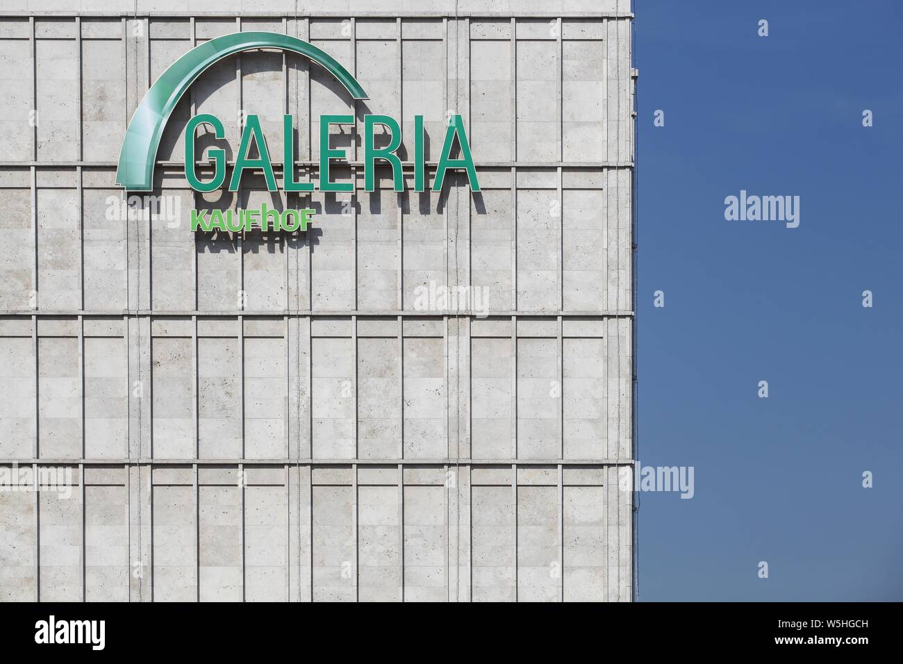 Berlin, Germany - September 6, 2014: Galeria Kaufhof at Alexanderplatz in Berlin. Galeria Kaufhof is a german department store chain Stock Photo