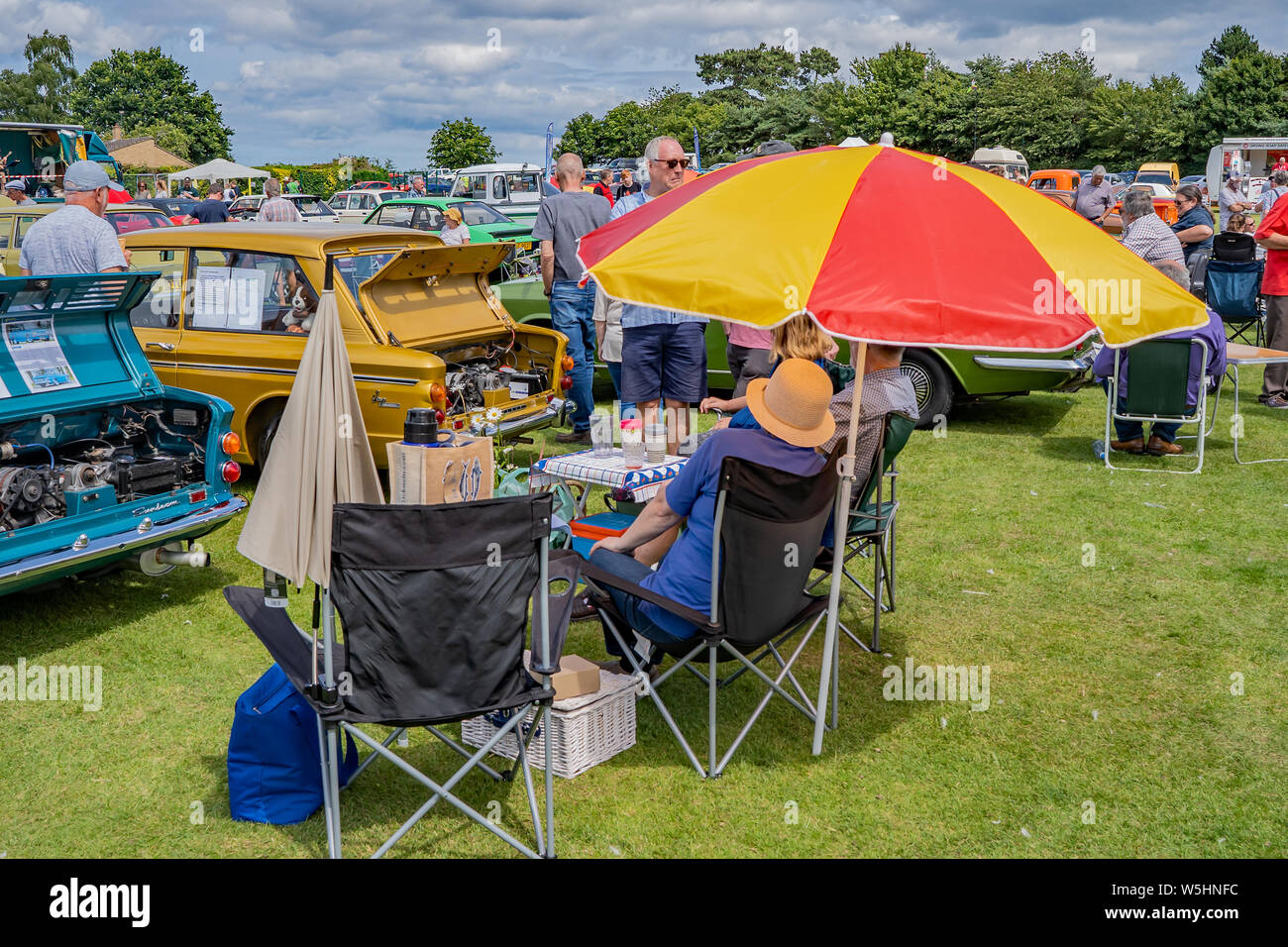 A day at the annual classic and vintage car show at Wroxham, Norfolk, UK Stock Photo Alamy