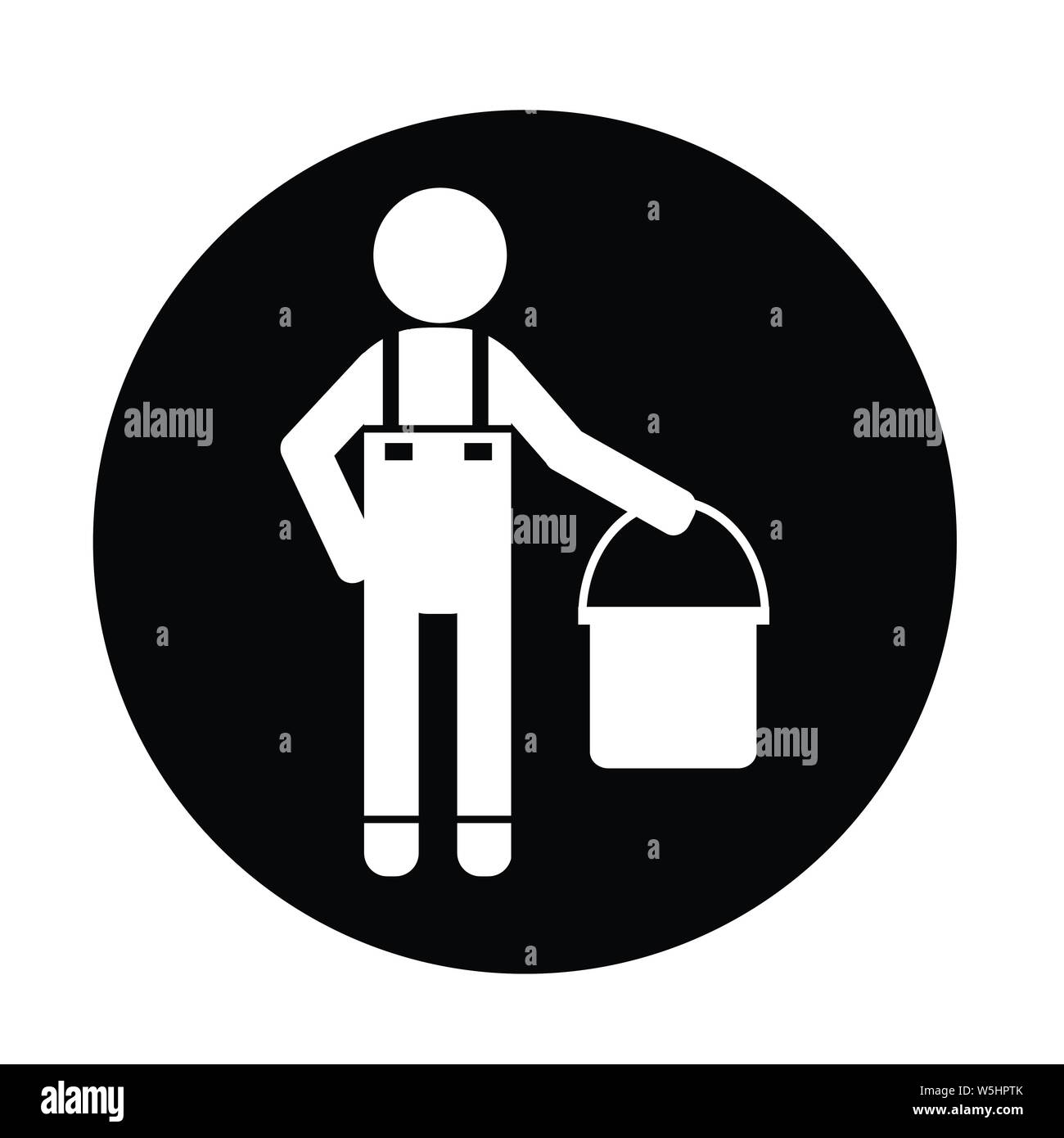 Cleaner Man icon Stock Vector Image & Art - Alamy