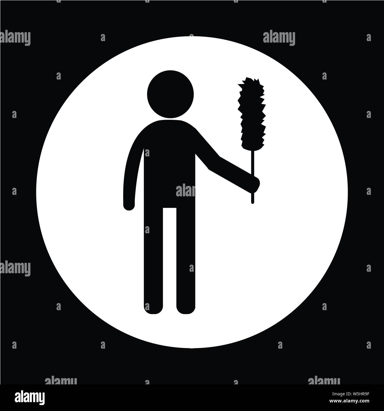 Cleaner Man icon Stock Vector Image & Art - Alamy