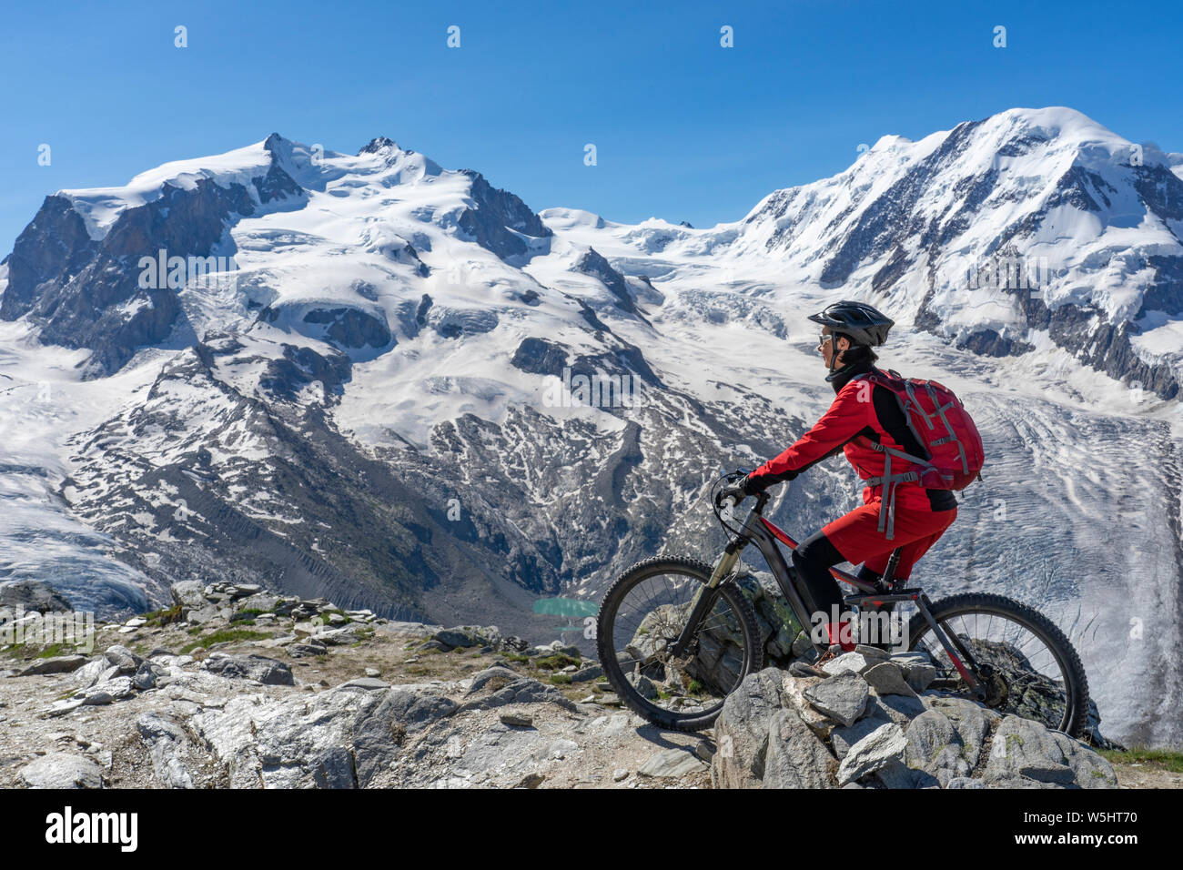 Extreme mountain bike glacier hi-res stock photography and images - Page 2  - Alamy