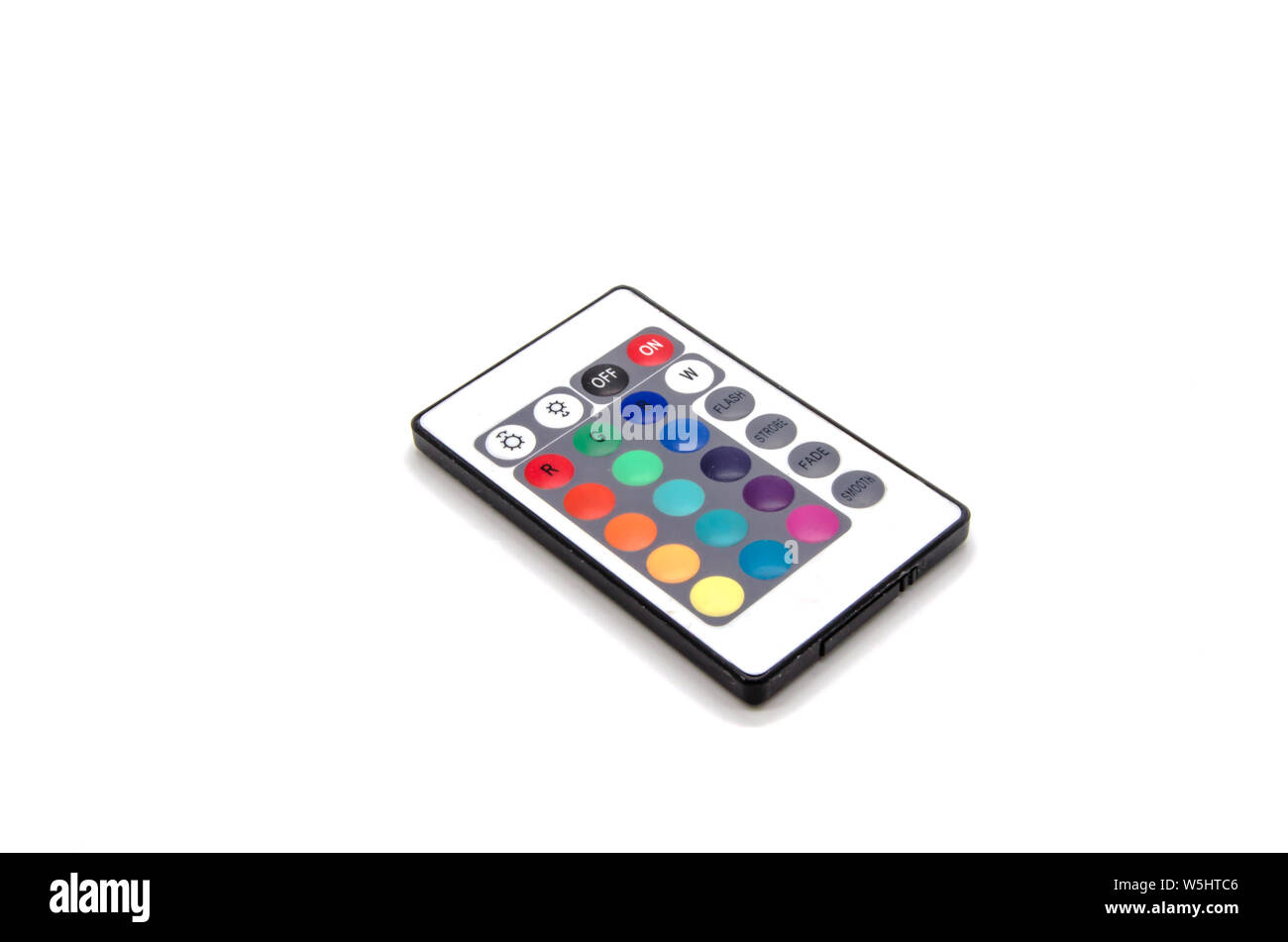 Universal color control with multi-colored buttons on a white background isolated Stock Photo