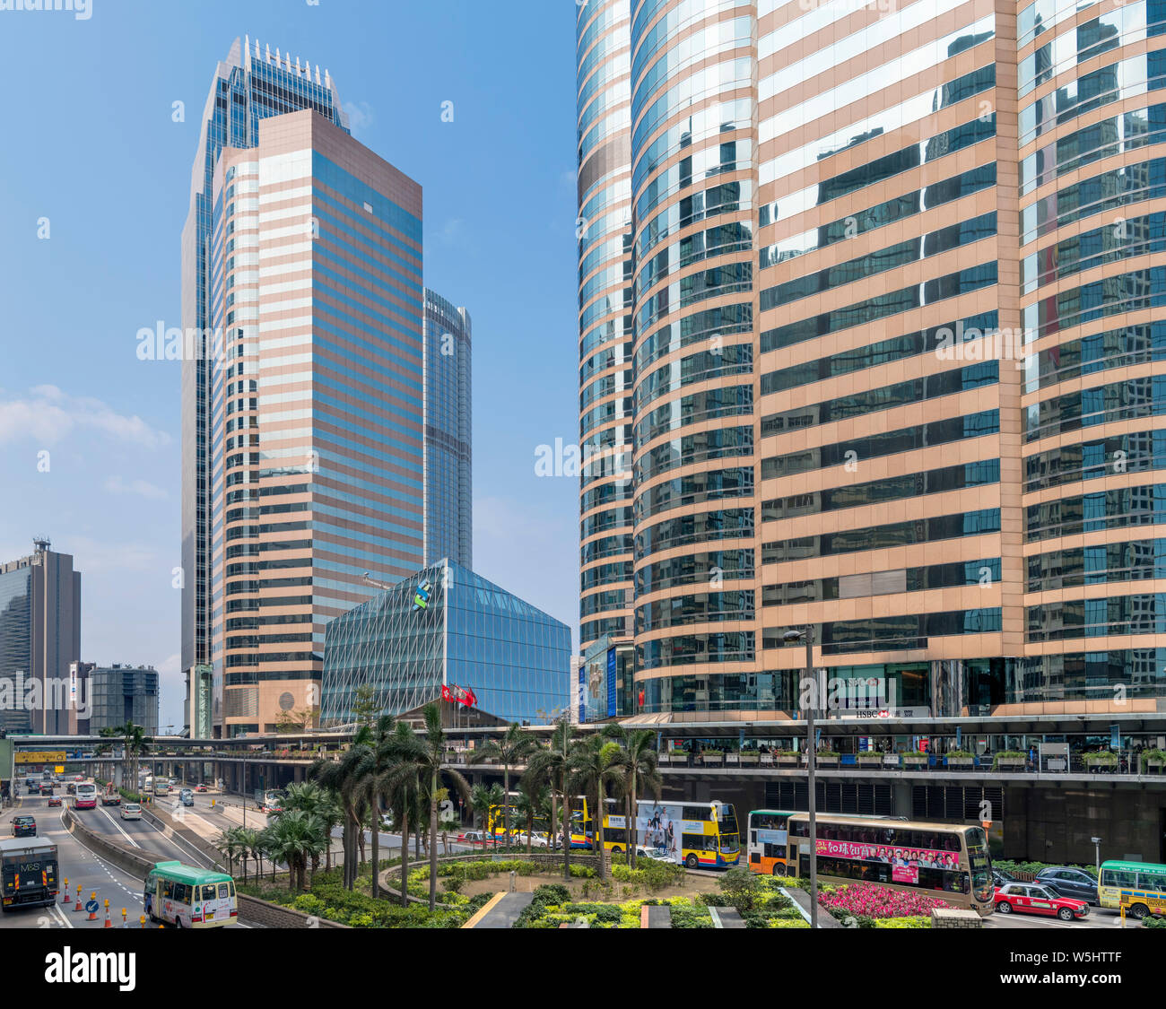 Exchange Square, Connaught Road, Central district, Hong Kong Island, Hong Kong, China Stock Photo