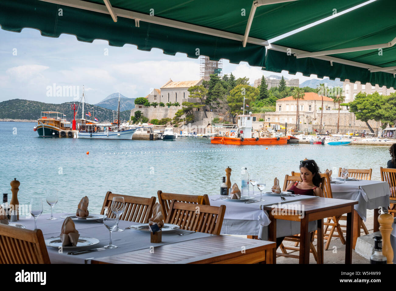 Done Celo, Kolocep island, Elaphite Islands, Dubrovnik, Croatia Stock