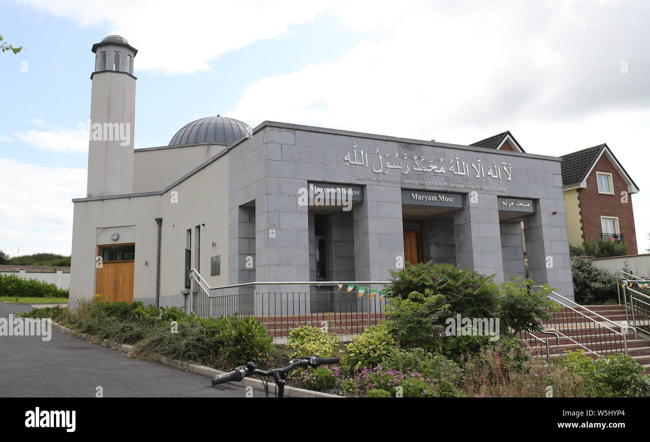 A general view of the Ahmadiyya Mosque in Galway which was damaged on Sunday night. Stock Photo