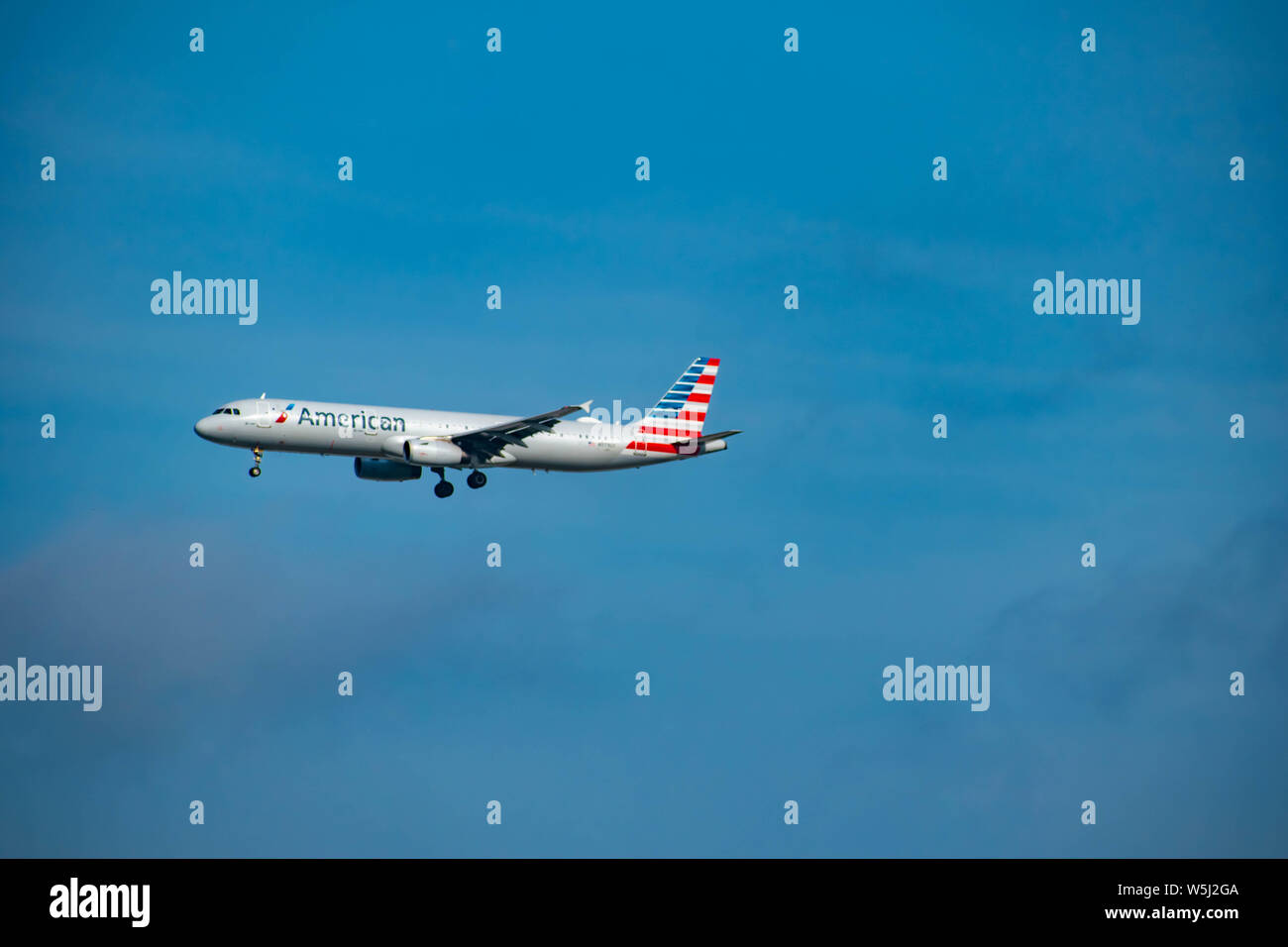 Florida. July 09, 2019 . American Airlines departing from Orlando