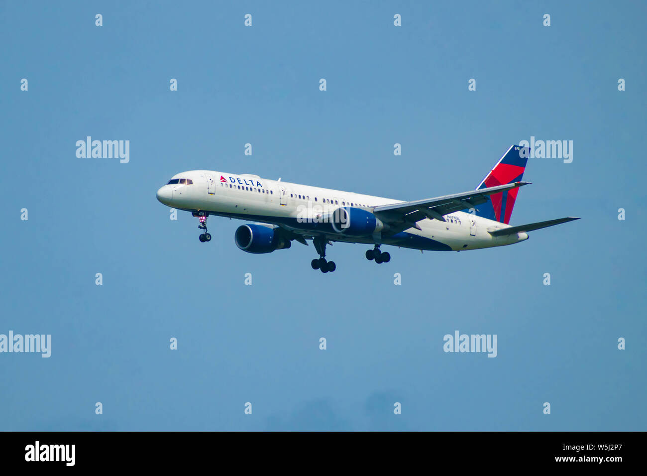 Orlando, Florida. July 09, 2019. Delta Airlines departing from Orlando
