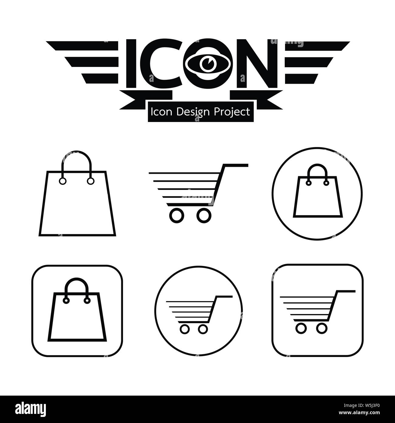 Shopping Cart Icon Stock Vector Image & Art Alamy
