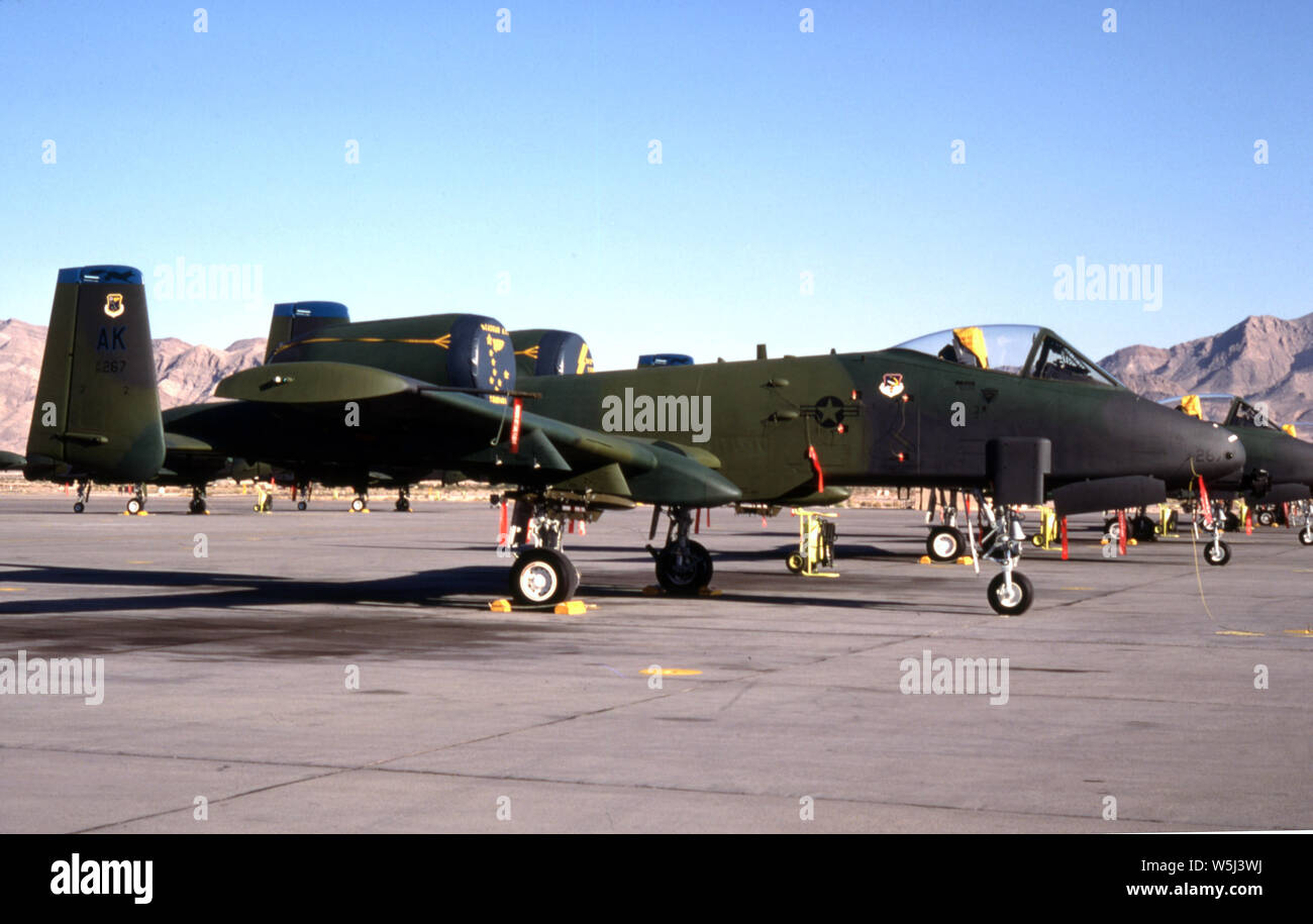 USAF United States Air Force Fairchild Republic A-10A Thunderbolt II Stock Photo