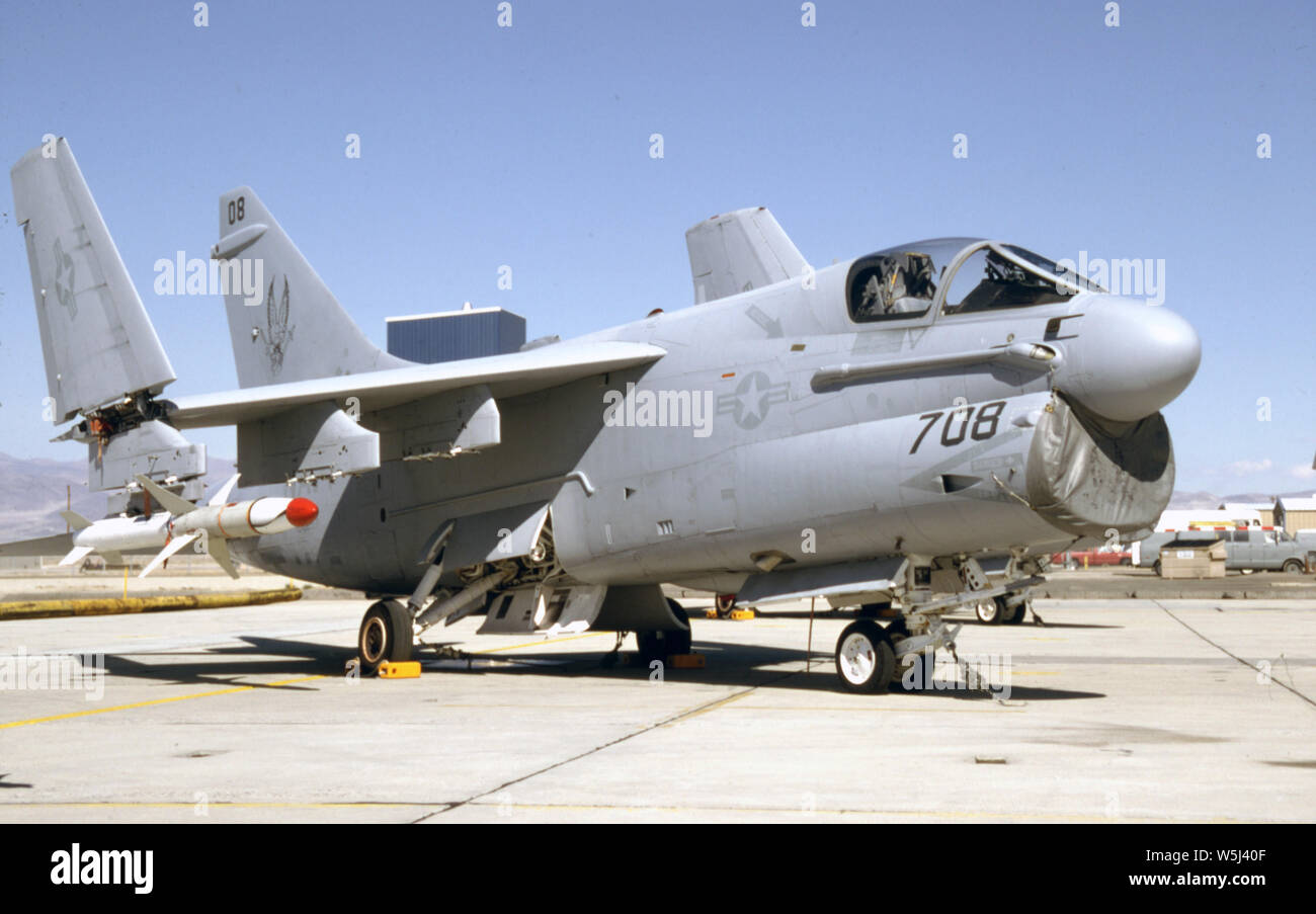 US NAVY / United States Navy Ling-Temco-Vought LTV A-7E Corsair II Stock Photo