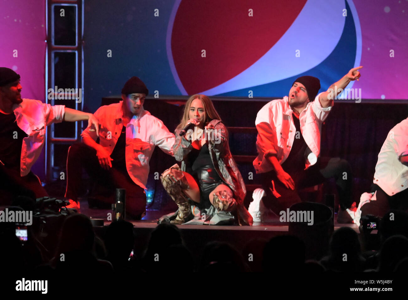 Ally Brook performs at B96 Pepsi Summer Bash 2019 at Allstate Arena in Rosemont, IL, USA on June 22, 2019 Featuring: Ally Brook Where: Rosemont, Illinois, United States When: 22 Jun 2019 Credit: Adam Bielawski/WENN.com Stock Photo