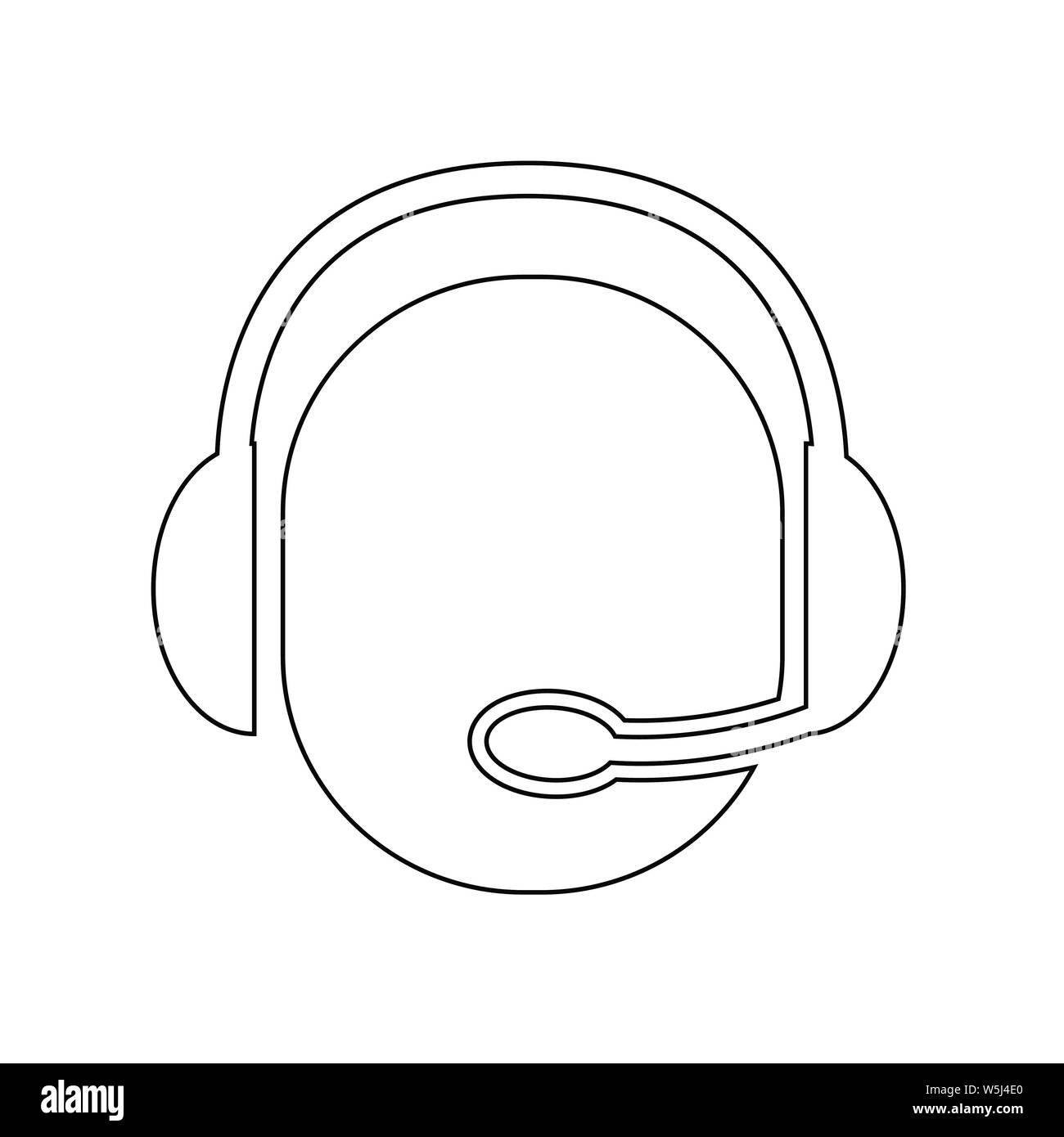 Customer service avatar Black and White Stock Photos & Images - Alamy