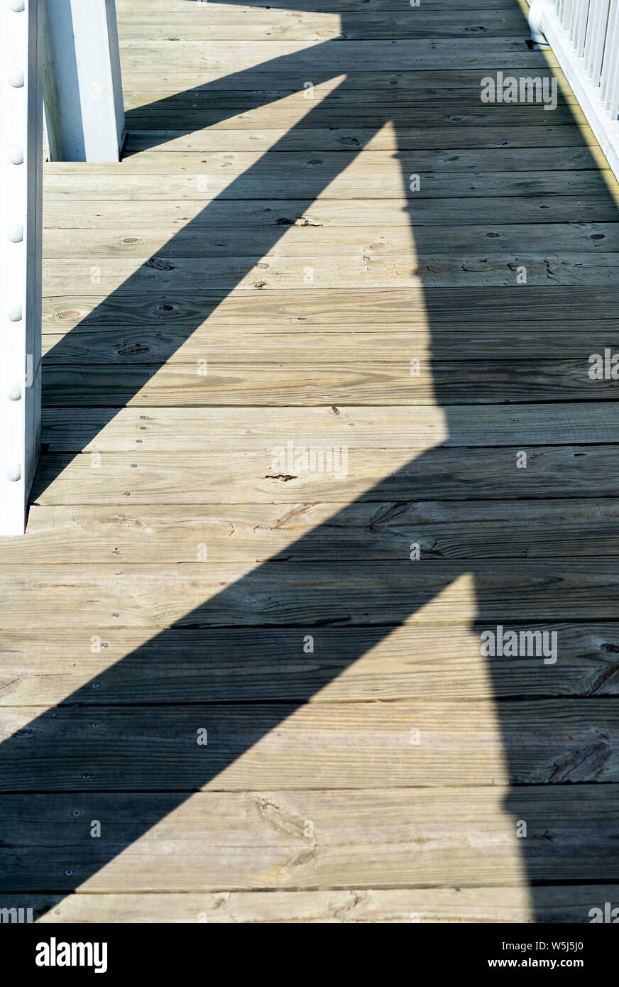 Light, shadow and shape make for interesting patterns. Stock Photo