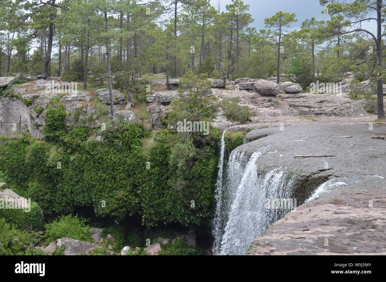 Mexiquillo Waterfall Stock Photo
