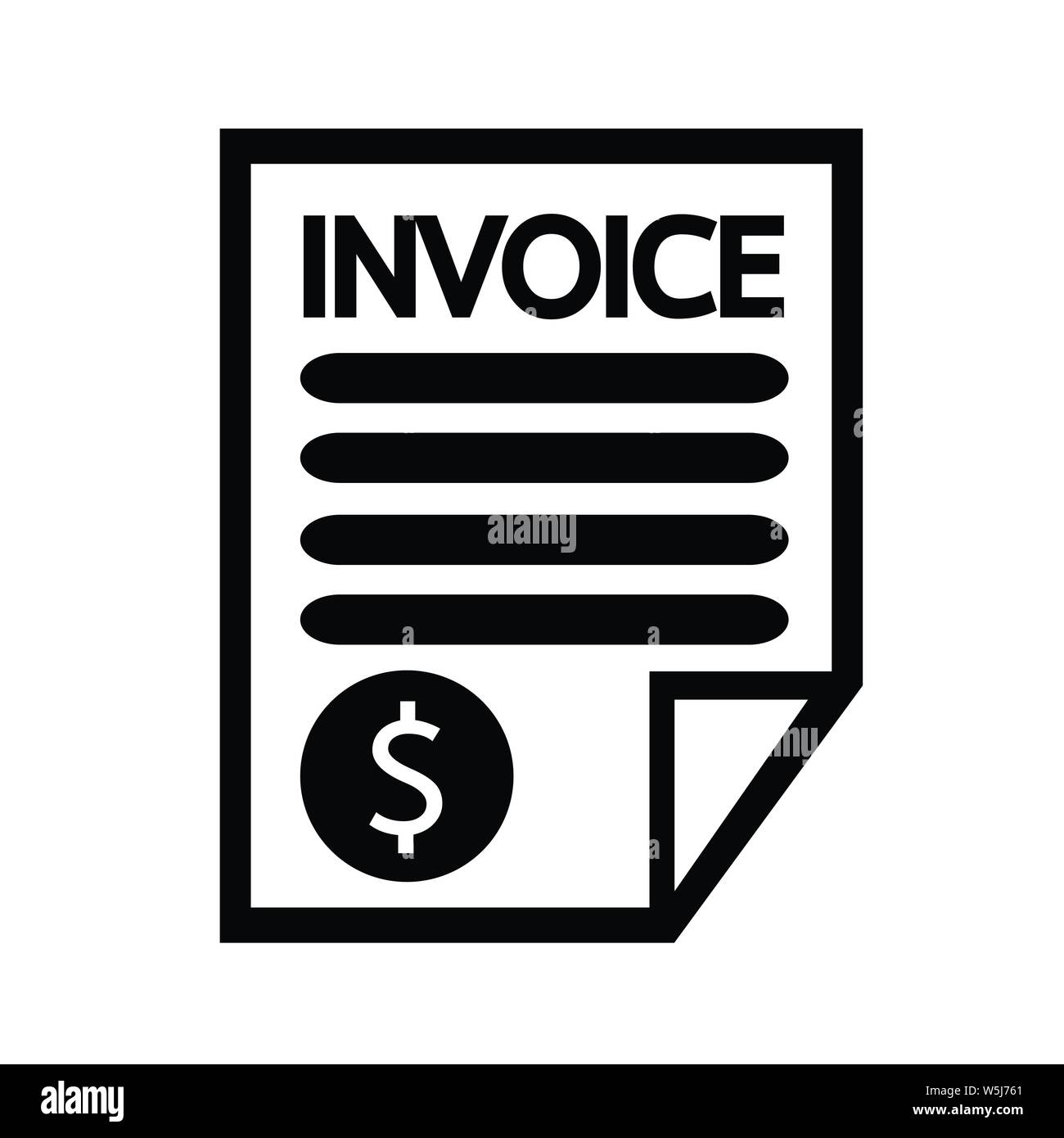 Invoice bill icon Stock Vector Image & Art - Alamy