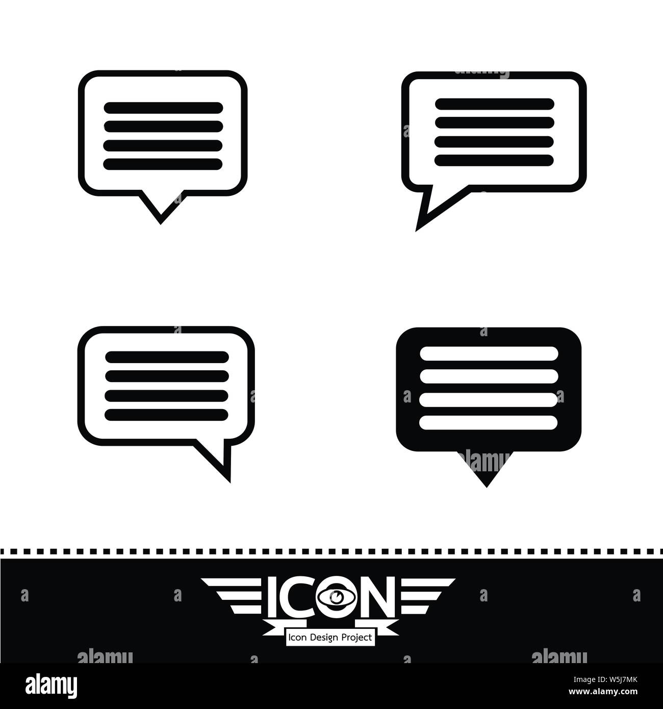 Speech bubble icon Stock Vector Image & Art - Alamy
