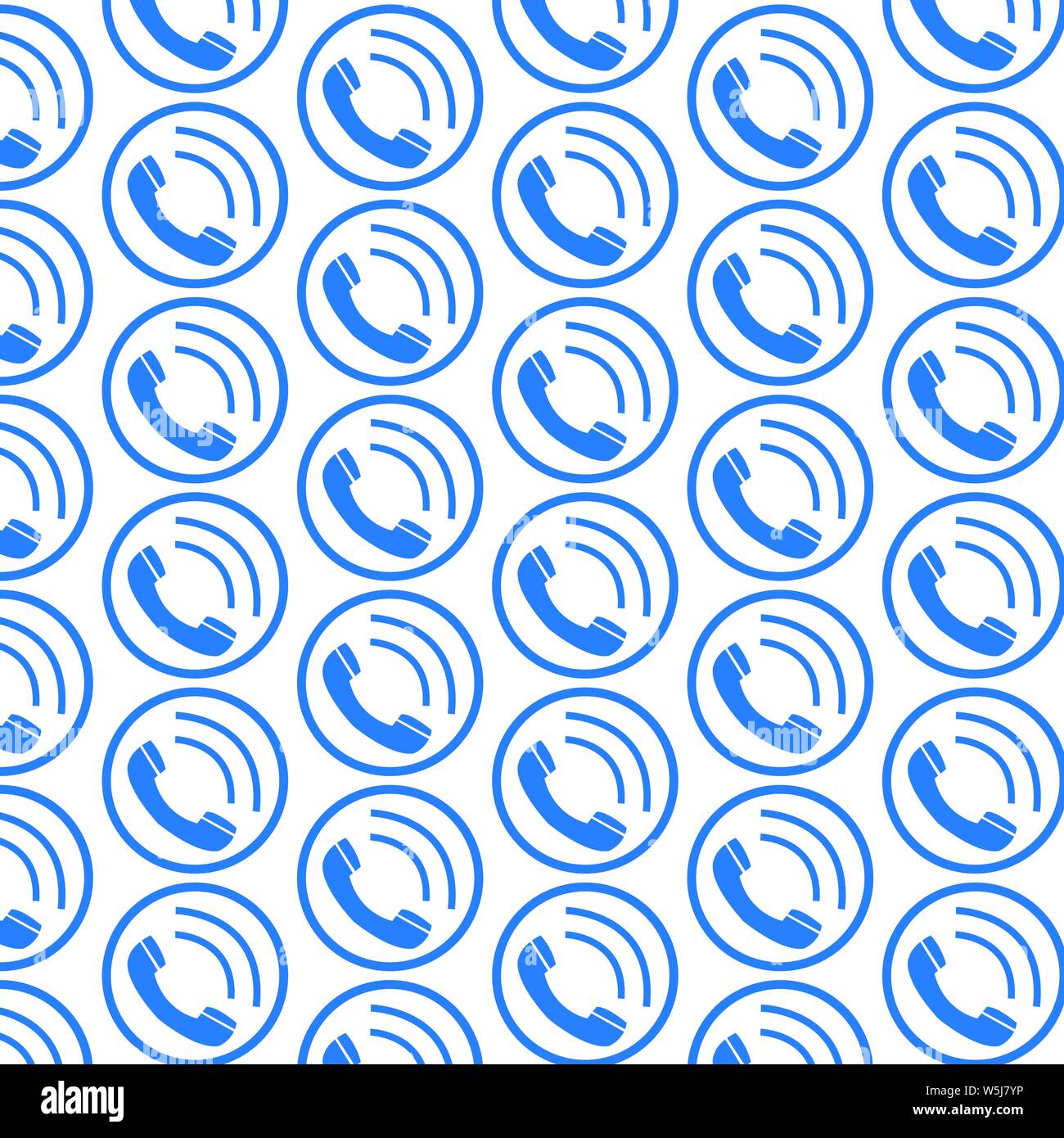 pattern background Telephone receiver icon Stock Vector Image & Art - Alamy