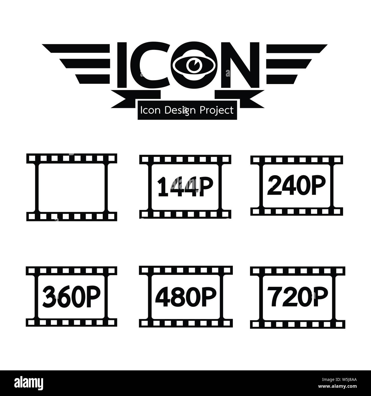 film strip icon Stock Vector Image & Art - Alamy